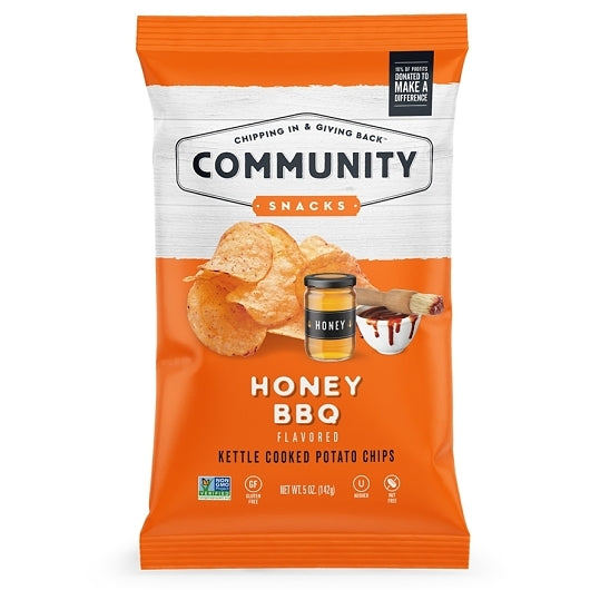 Community Snacks Honey Bbq Kettle Chips, 12 x 5 oz Case - Pantry Ingredients - image 2