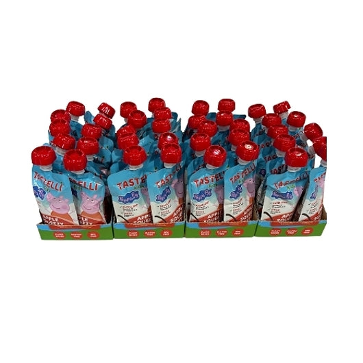 Tastelli Kids Apple Fruit Gel Snack With Dietary Fiber + Vitamins C & D, 4 x 10 x 3.53 oz Case - Health & Personal Care