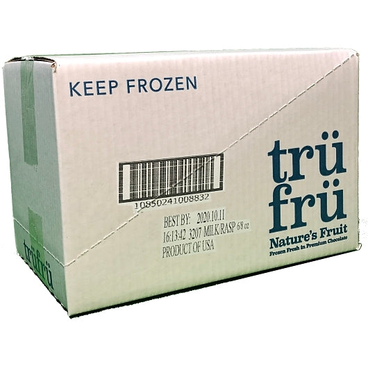 Tru Fru Frozen Whole Raspberries In White & Milk Chocolate, 6 x 8 oz Case - DOT product image 5