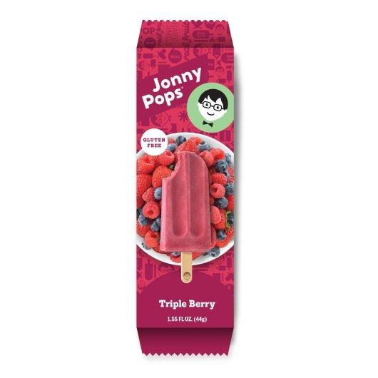 JonnyPops TRIPLE BERRY CREAMY SMOOTHIE ON A STICK, 96 x 1 each Case - DOT product image 2