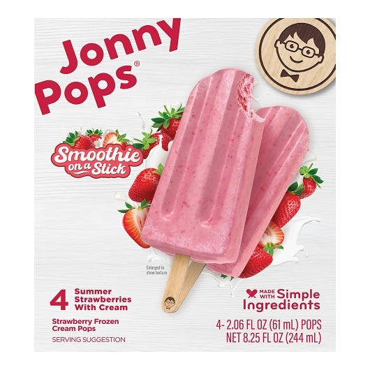 Jonnypops Smoothie Pops Strawberries & Creme 4 Each - (Pack Of 6) - DOT product image 2