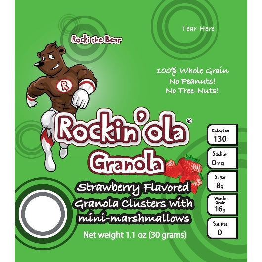 Rockin'Ola Strawberry Granola With Mini Marshmallow, 250 x 30 GR Case - DOT product image 4