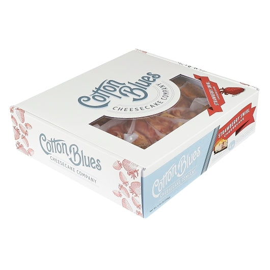 Cotton Blues Cheesecake Co. Strawberry Swirl Cheesecake, 3 x 10 PC Case - Bakery & Desserts