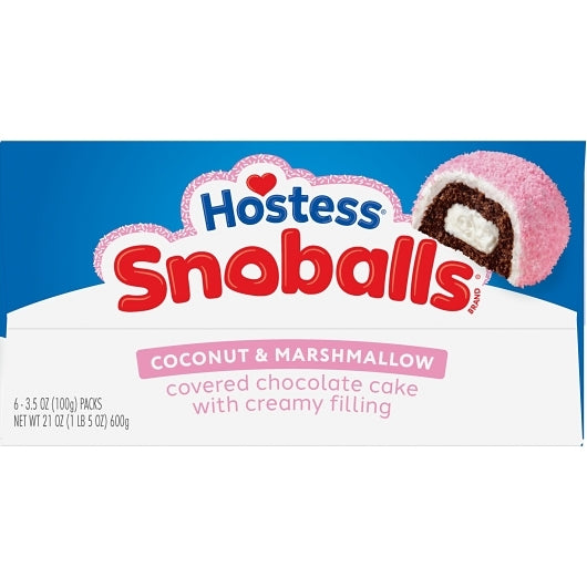 Hostess Single Serve SnoBall Snack, 6 x 6 x 3.5 oz Case - DOT product image 2