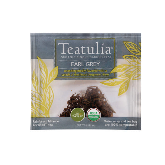 Teatulia Organic Teas EARL GREY WRAPPED PREMIUM TEA, 1 x 50 ct Case - DOT product image 2