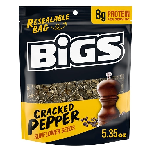 Bigs Sea Salt & Pepper Sunflower Seeds, 12 x 5.35 oz Case - DOT product image 8