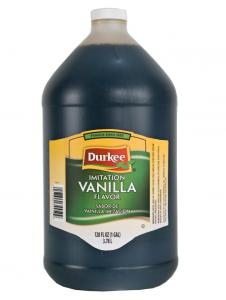 Durkee Imitation Vanilla Flavor, Bulk Size Plastic Bottles (1 Gallon, 4/Case)