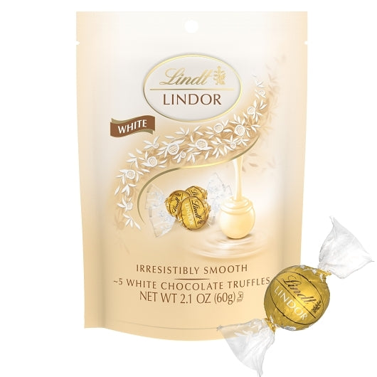 Lindt Lindor White Chocolate Candy Truffles, 6 x 2.1 oz Case - Candy & Confections - image 2