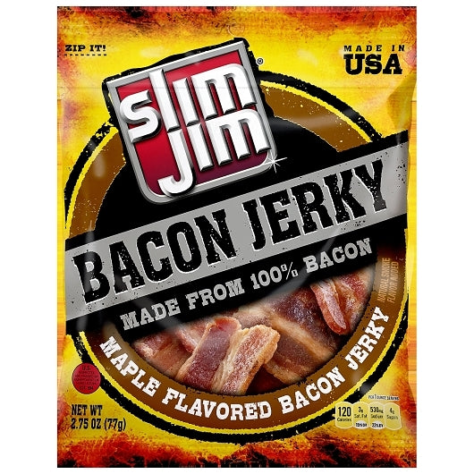 Slim Jim Maple Bacon Jerky, 8 x 2.75 oz Case - DOT product image 2