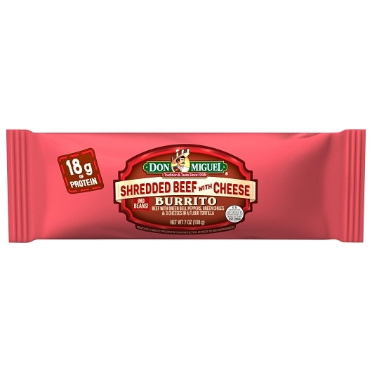Don Miguel Norsea Brand Beef and Cheese Burrito, 7 Ounce12 per case. - DOT product image 2