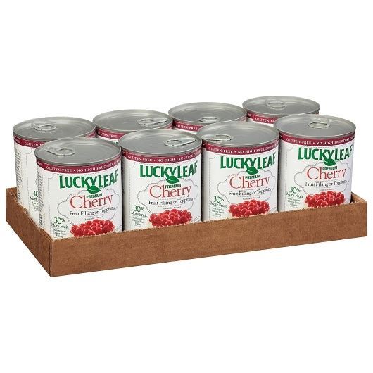 Lucky Leaf Pie Filling Premium Cherry, 8 x 21 oz Case - DOT product image 2
