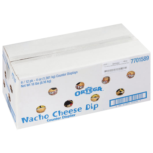 B and G Ortega Medium Nacho Cheese Dip, 4 Ounce -- 72 per case. - DOT product image 2