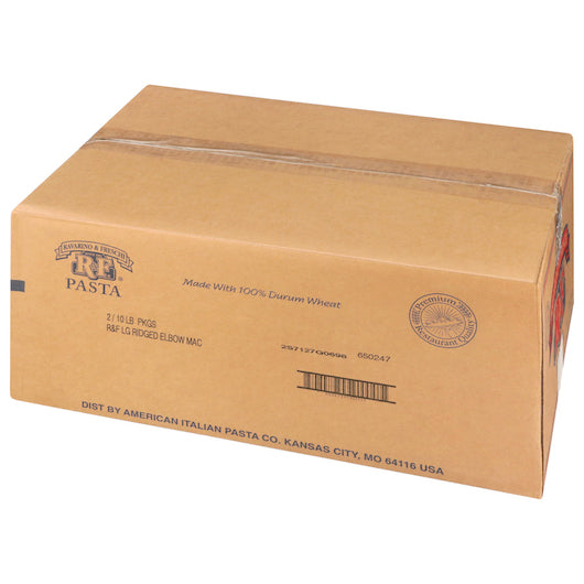 AIPC Ravarino and Large Ridged Elbow Macaroni Pasta, 2 x 10 lb Case - DOT product image 6