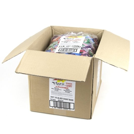 Zotz Assorted Candy Individually Wrapped Bulk, 3 x 5 lb Case - Alternate product angle or state