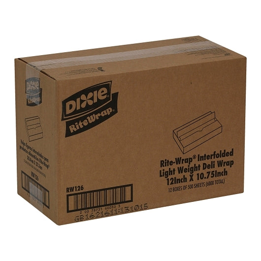 Rite-Wrap DELI PAPER INTERFOLDED 12"X 10 3/4", 12 x 500 ct Case - DOT product image 6