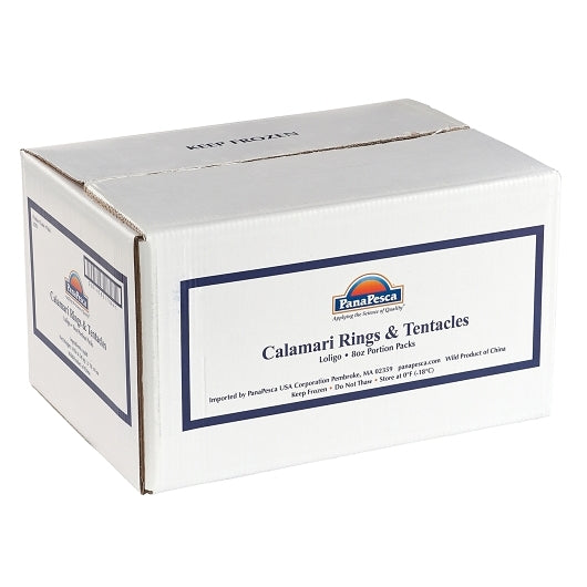 Pana Pesca Fully Squid, Loligo, Raw, Frozen, Fully Cleaned, Various, Rings & Tentacles, 8 Oz. Portion, 2 x 5 lb Case - DOT product image 5