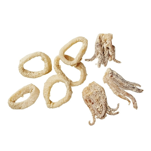 Pana Pesca Lightly Squid, Illex/Arrow, Raw, Breaded, Frozen, Various, Iqf Rings & Tentacles, 4 Oz. Portion Pack, 40 x 4 - DOT product image 2