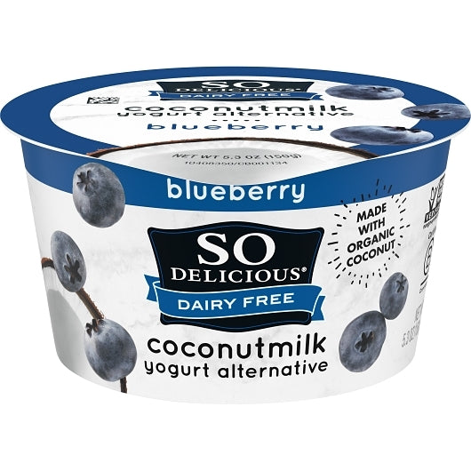 So Delicious Dairy Free Cultured Coconut Blueberry Yogurt, 12 x 5.3 oz Case - DOT product image 8