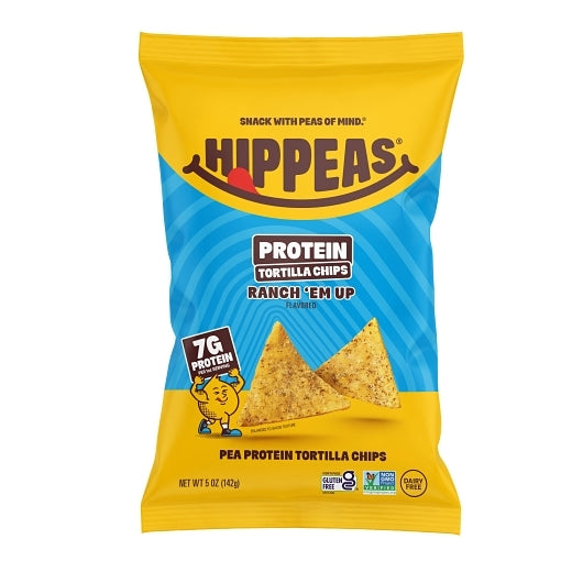 Hippeas Non-gmo Ranch 'em Up! Protein Tortilla Chips, 6 x 5 oz Case - Snacks - image 2