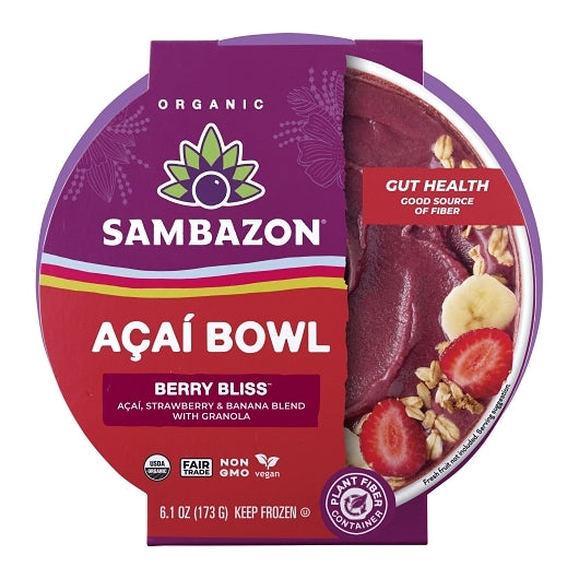 Sambazon Berry Bliss Acai Bowl, 8 x 6.1 oz Case - Plates Bowls - image 2