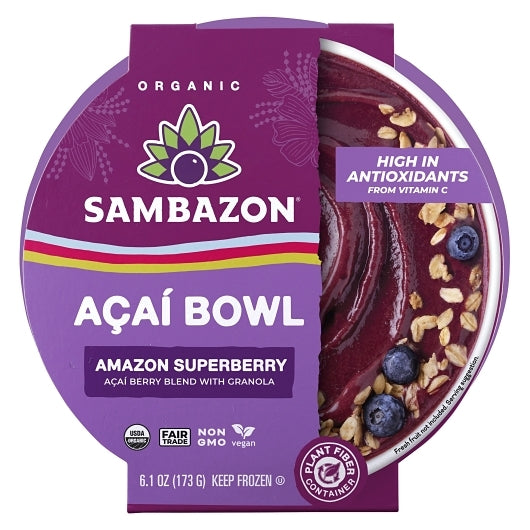 Sambazon Amazon Superberry Acai Bowl, 8 x 6.1 oz Case - Plates Bowls - image 2