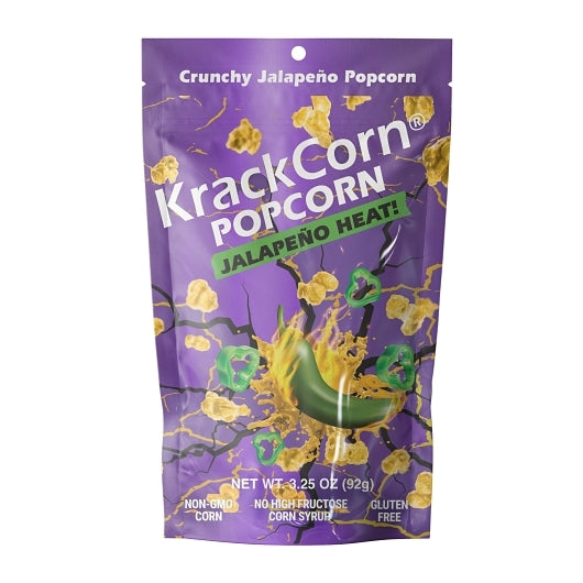 KrackCorn Jalapeno Heat Popcorn, 6 x 3.25 oz Case - Popcorn, Pretzels & Snack Mix - image 2