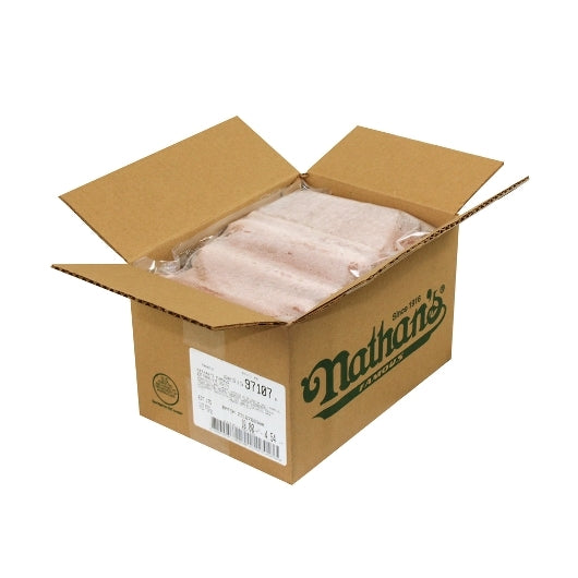 Nathans Famous 7:1 6.75 Inch Skinless Beef Frank, 1 x 70 each Case - DOT product image 2