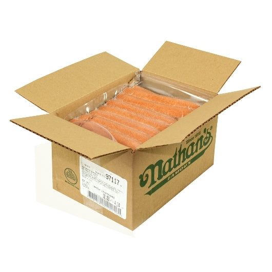 Nathans Famous 5:1 6.75 Inch Skinless Beef Frank, 1 x 50 each Case - DOT product image 2