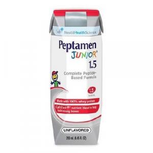 Peptamen Junior 1.5 Complete Unflavored Nutrition 250mL Can,case