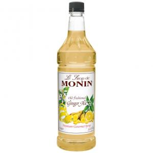 Monin Old Fashioned Ginger Ale Syrup, 1 Liter -- 4 per case.