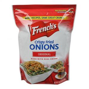 Durkee / French's - Fried Onions - The Original Rings - 24 Ounces (Pack of 6 Reclosable Bags)