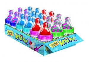 Topps Assorted Baby Bottle Pop - box of 18 pops, 16 boxes per cs