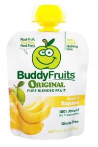 Buddy Fruits Pure Blended Apple and Banana Fruit To Go - Pouch, 3.2 Ounce -- 18 cartons.