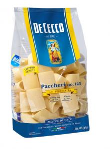 De Cecco Semolina Pasta, Paccheri No.125, 1 Pound (Pack of 12)