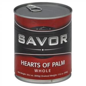 Savor Imports Whole Hearts of Palm, 28 Ounce -- 12 per case.