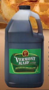 Vermont Maid Syrup, Taste New England, Plastic Bottles (1 Gallon, 4 Per Case)