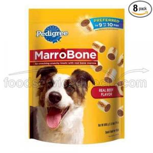 Pedigree Marrobone Real Beef Flavor Dog Treat 24oz (PACK OF 8)