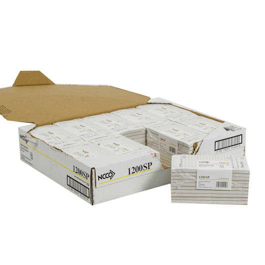 NCCO National Checking 3.5 Inch X 6.75 Inch 1 Part White 13 Line Guest Check, 1 x 10000 each Case - DOT product image 8