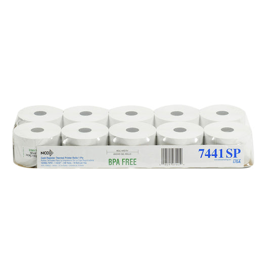 Reg Roll National Checking Register Thermal Roll 44Mm 1 Ply 1.75 1-50 Roll, 1 x 50 RL Case - DOT product image 2