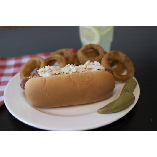 Alpha Baking 6 Inch Plain Hot Dog Bun, 12 x 12 x 1.9 oz Case - GS1 prepared product image
