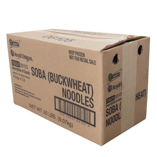 Amoy Japanese Soba Buckwheat Noodles, 4 x 5 lb Case - DOT product image 6