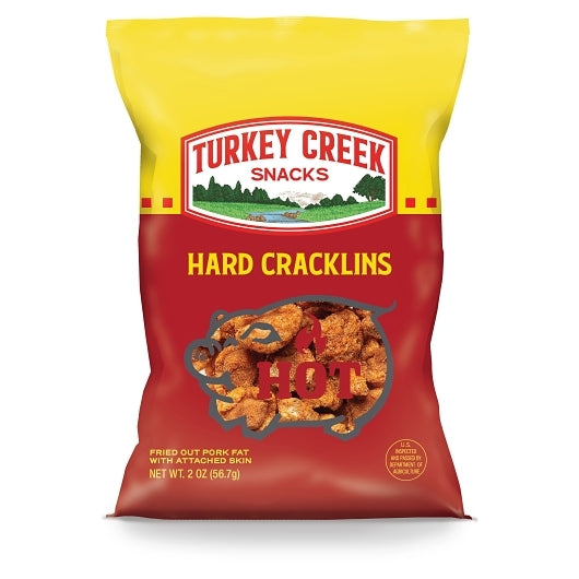 Turkey Creek Snacks Box Hot Hard Cracklins, 12 x 2 oz Case - Snacks - image 2