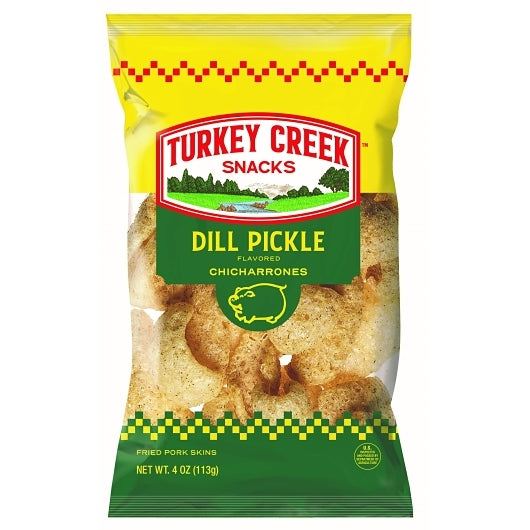 Turkey Creek Snacks Dill Pickle Pork Rinds, 12 x 4 oz Case - Meat Snacks - image 2