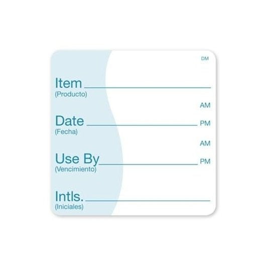 Daymark DissolveMark-Dissolvable Adhesive 2 inch X 2 Inch Square Item Date Use By Label, 12 x 250 ct Case - DOT product image 6