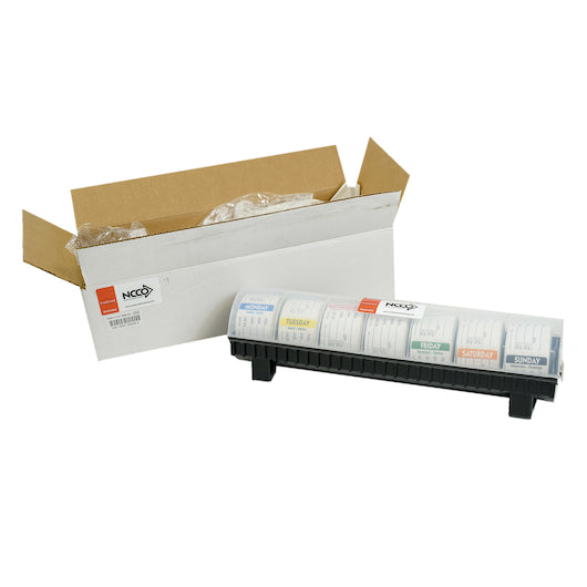 NCCO National Checking Label Locker 2 Inch X 3 Inch Day of the Week Removeable Plastic Dispenser, 1 x 1 ct Case - DOT product image 7