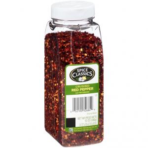 Spice Classics Crushed Red Pepper, 12 Ounce