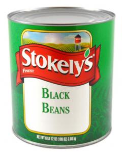 Stokely Black Beans -- 6 per case.