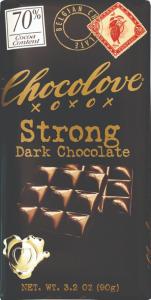 Chocolove Dark Chocolate, Strong 70%, 3.2 Ounce (Pack of 12)