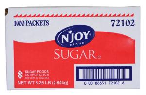 N'Joy Natural Joy Sugar, Bulk Size Case (1 Oz. Packs, 1000 Packs Per Case)