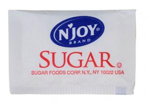 N'Joy Pure 100% Natural Granulated Sugar, Bulk Size Case (1 Oz, 2000 Per Case)